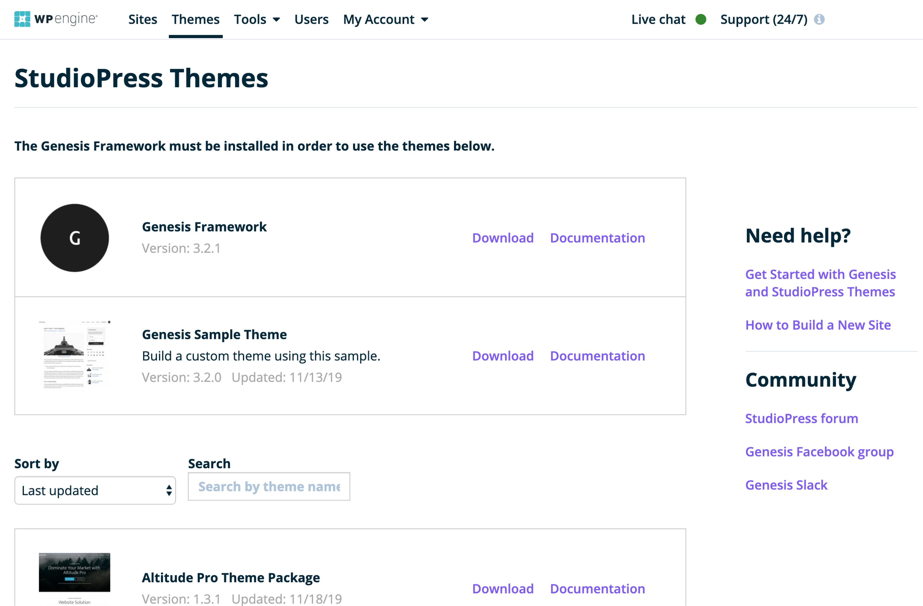 WP Engine screenshot 2